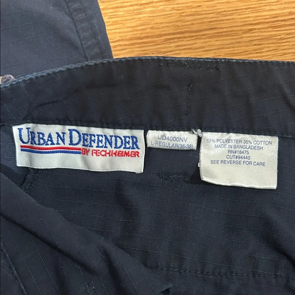 Men's Black Tactical Cargo Pants Size L - Picture 3 of 3